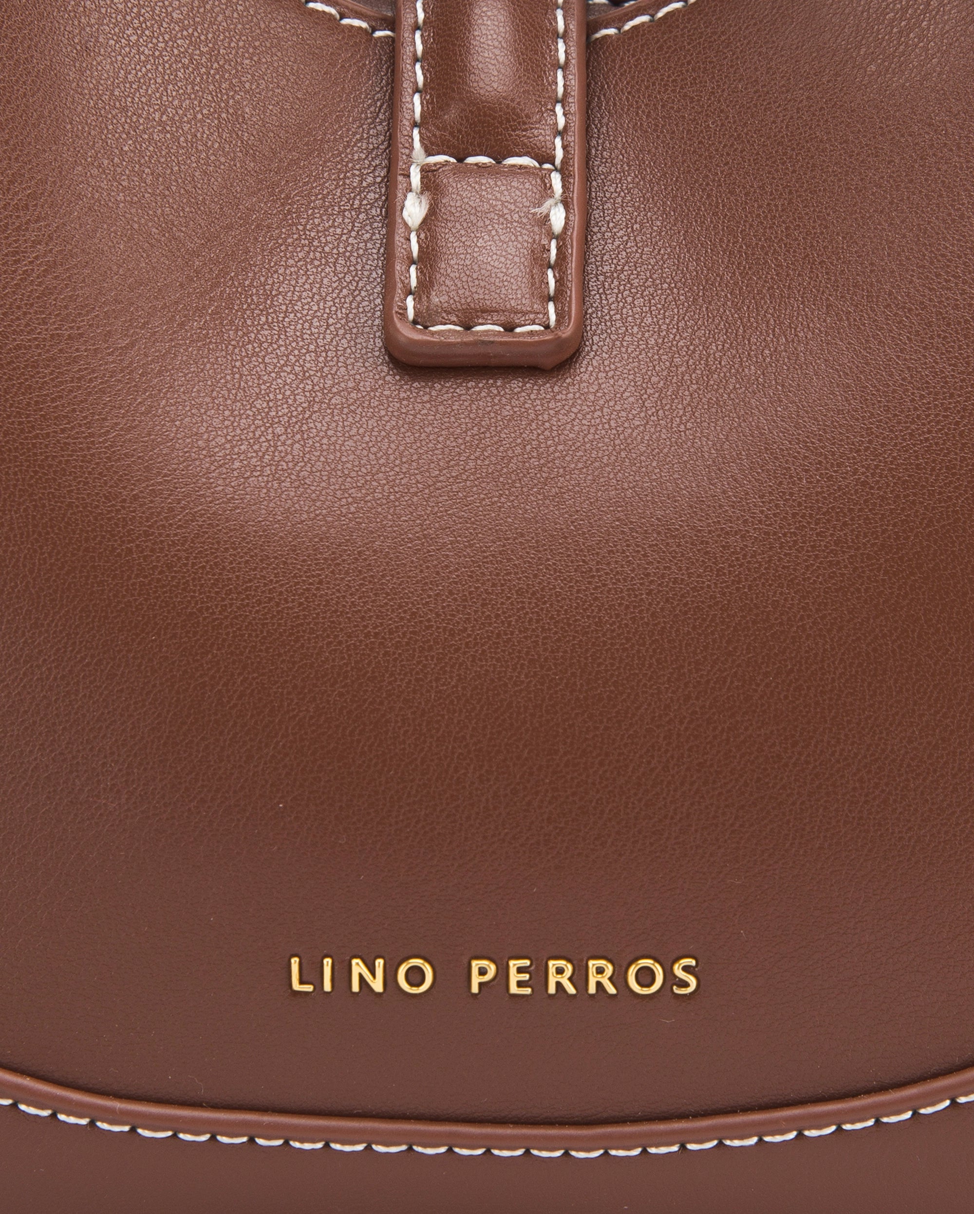 Ella Crescent Brown Handbag | Lino Perros
