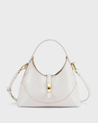 Ella Crescent Off-White Handbag | Lino Perros