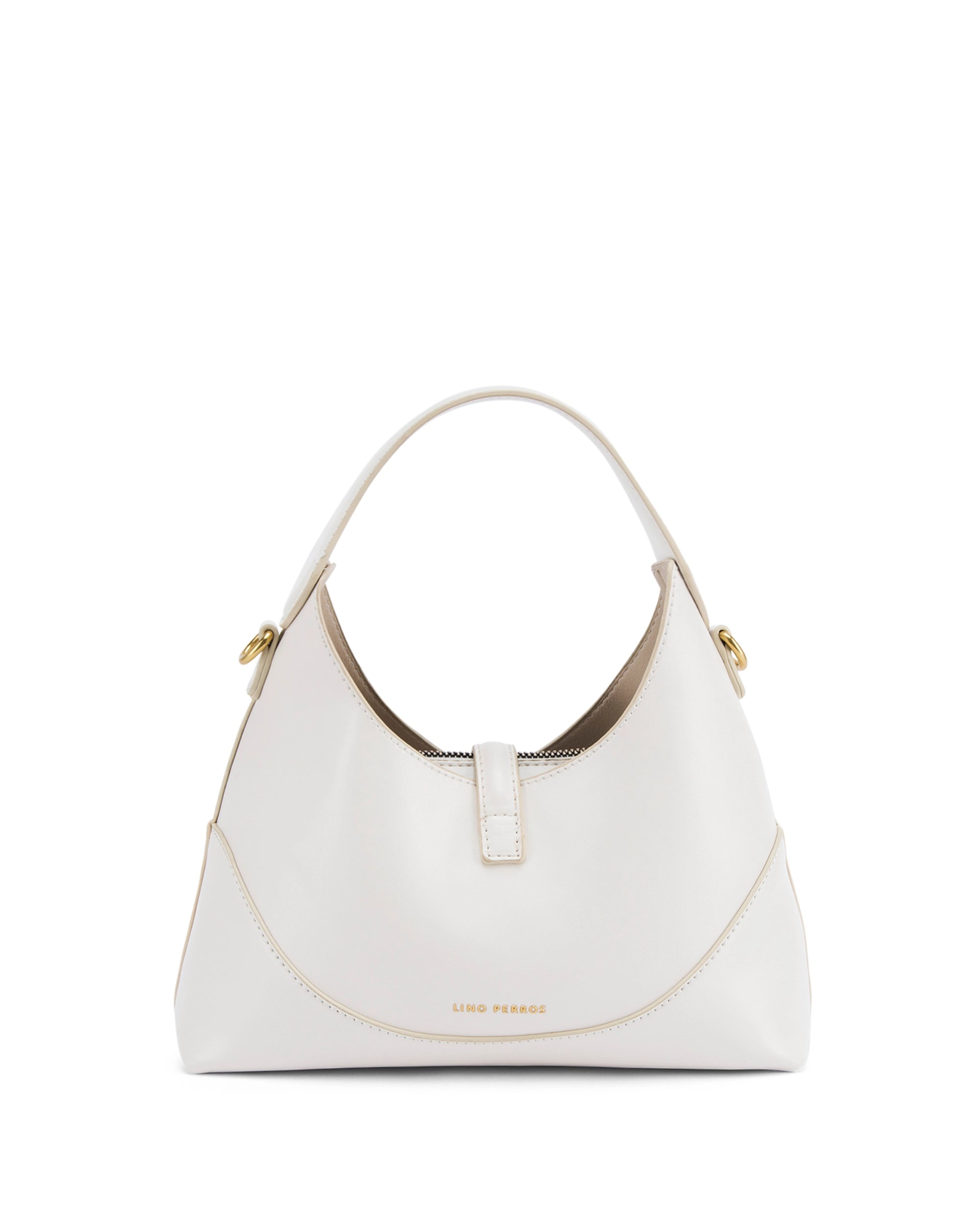 Ella Crescent Off-White Handbag | Lino Perros