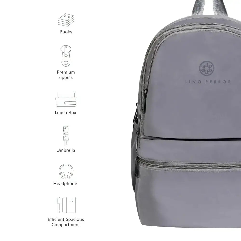 Pacman Essentials Grey Backpack - Lino Perros