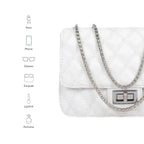 Maddie High Fashion White Shoulder Bag - Lino Perros