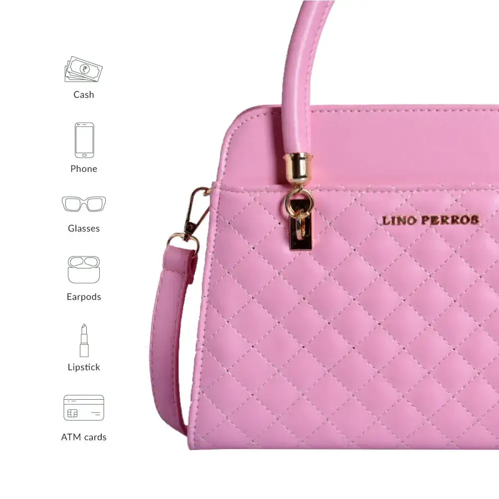Avril Elle Pink Satchel Bag - Lino Perros