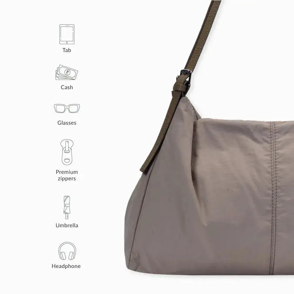 Harper Confident Olive Hobo Handbag - Lino Perros