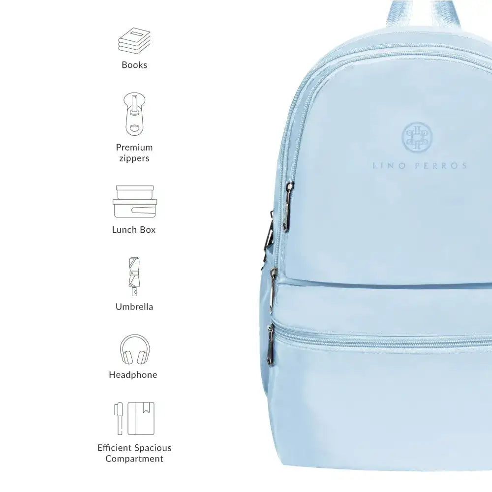 Pacman Essentials Soft Blue Backpack - Lino Perros