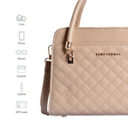Avril Elle Beige Satchel Bag - Lino Perros