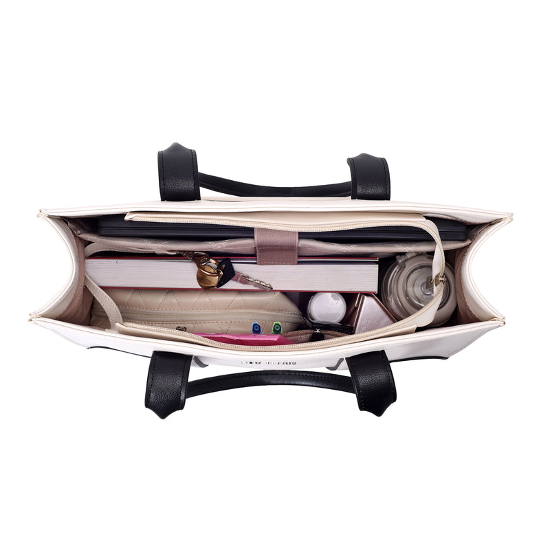 Voyage Color-blocked Commuter Olive Tote bag