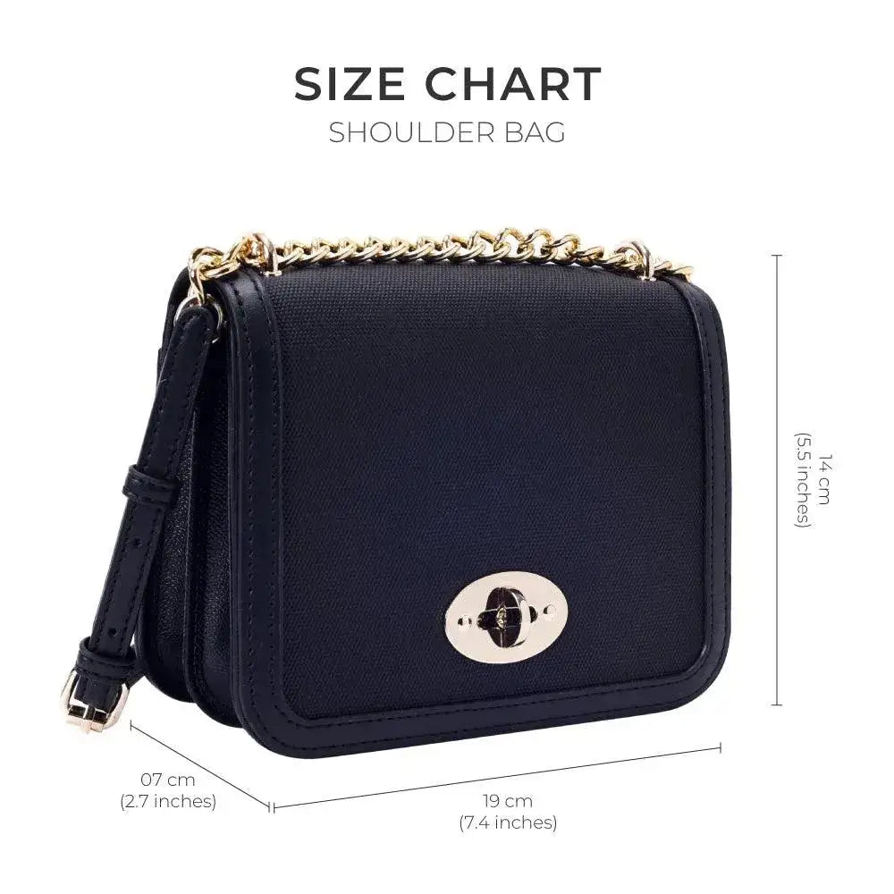 Valley Full Bloom Black Shoulder Bag - Lino Perros