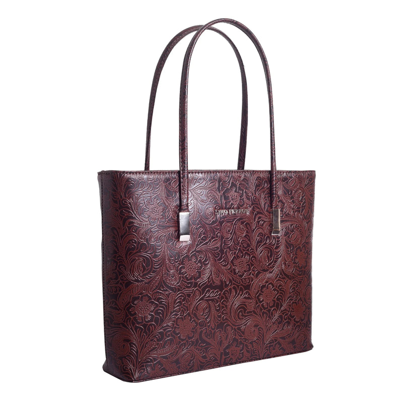 Avril Minimalist Red Tote Bag