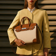 Avril Edith Off-White Satchel