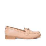 Ava Casual Chain Nude Loafers