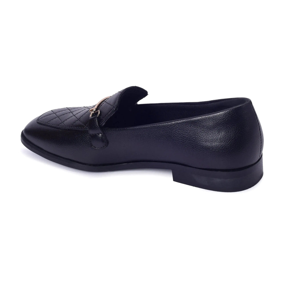 Ava Formal Jet Black Loafers - Lino Perros