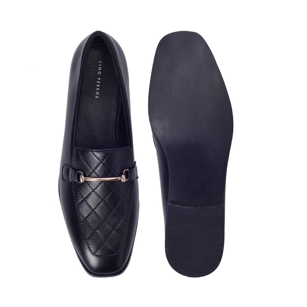 Ava Formal Jet Black Loafers - Lino Perros