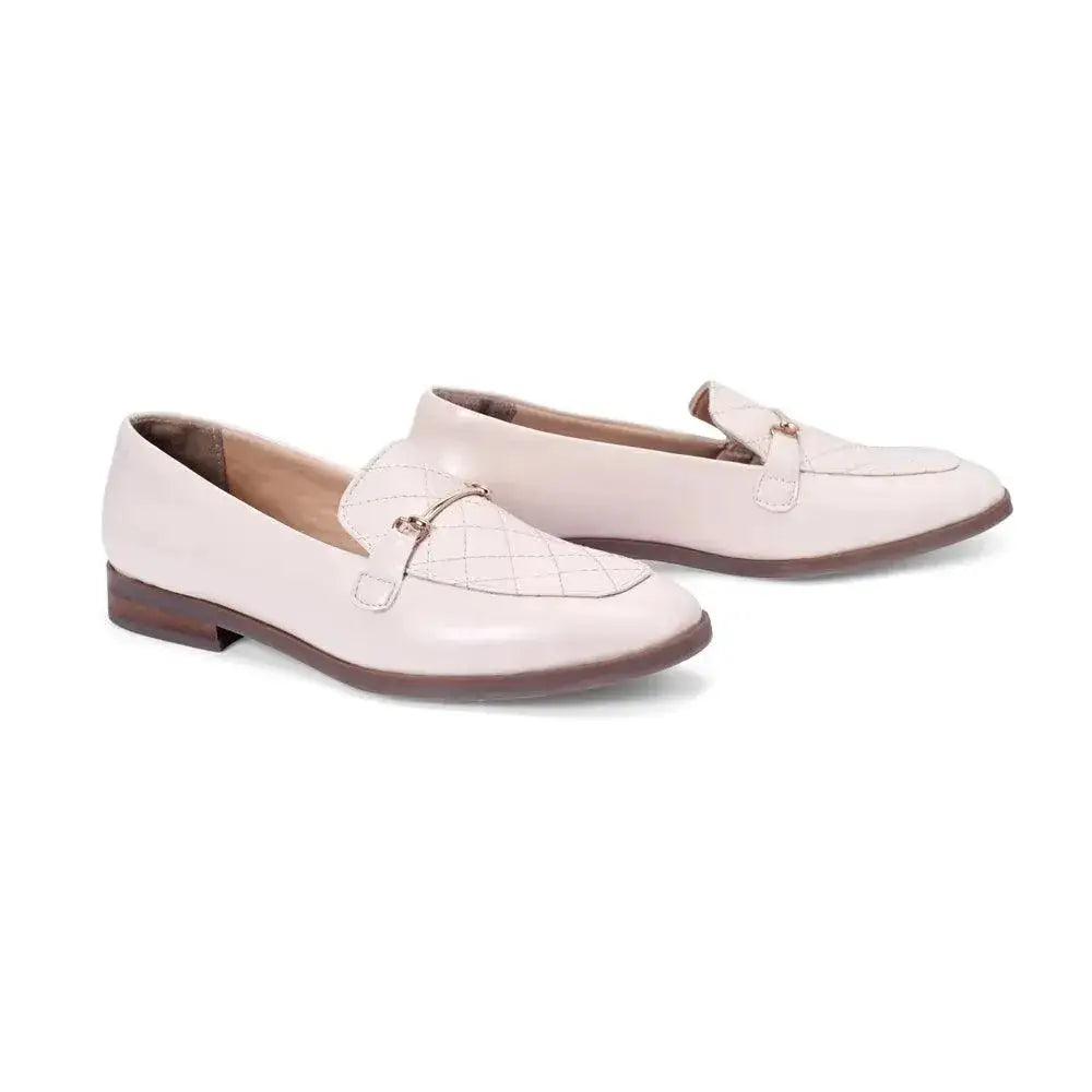 Ava Formal Nude Loafers - Lino Perros