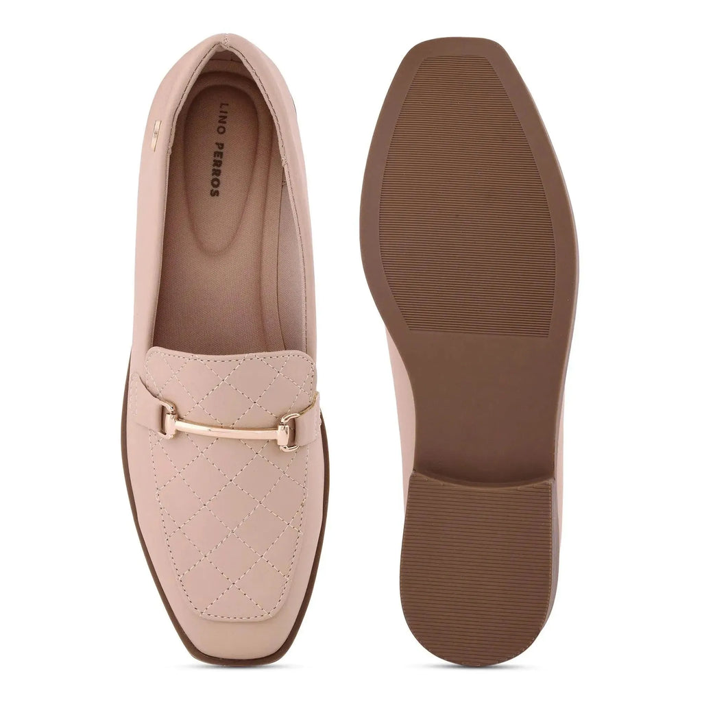 Ava Formal Beige Loafers - Lino Perros