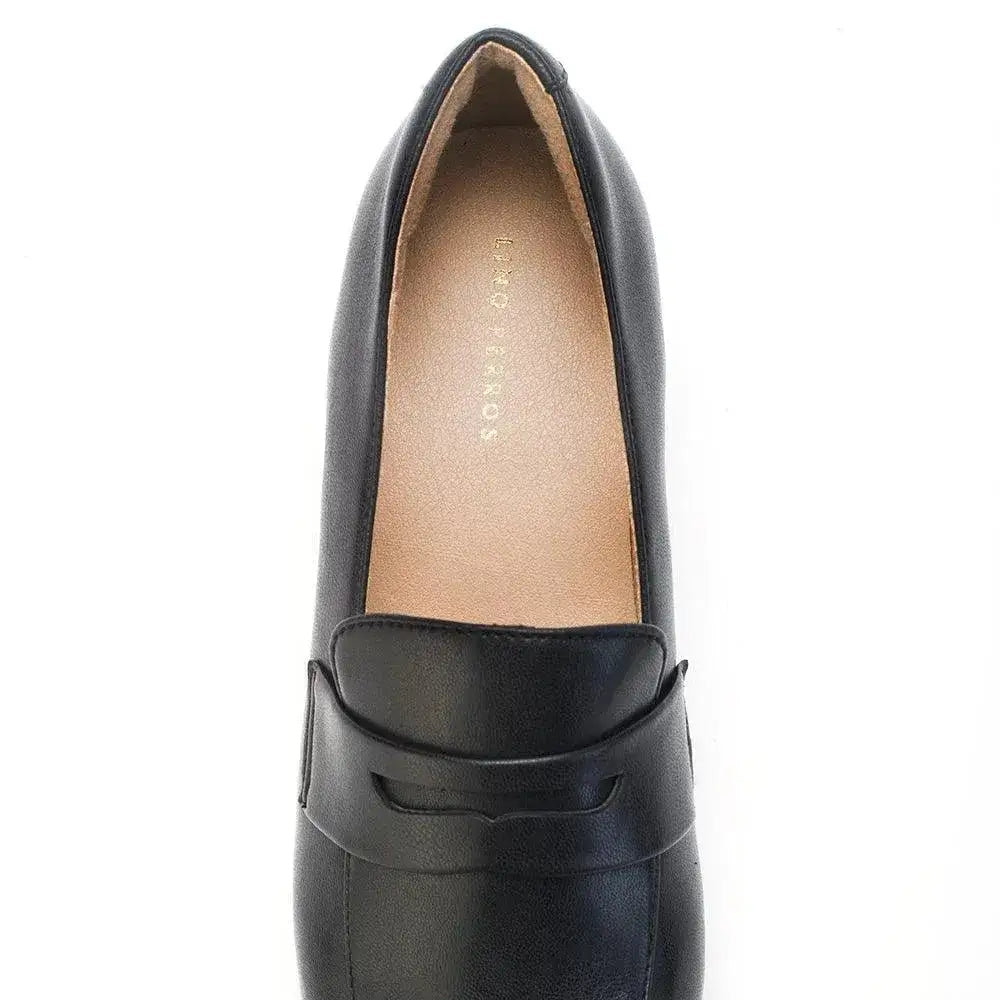 Ava Formal Penny Black Loafers - Lino Perros