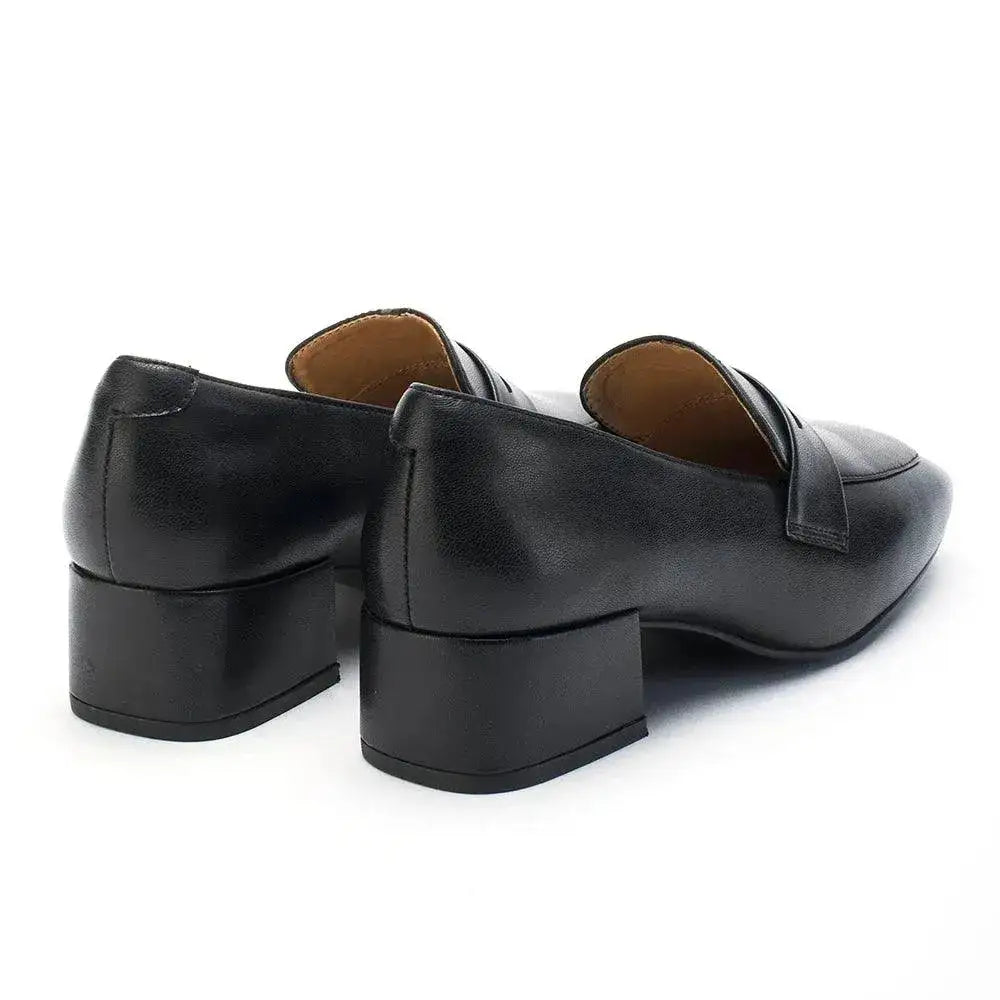 Ava Formal Penny Black Loafers - Lino Perros