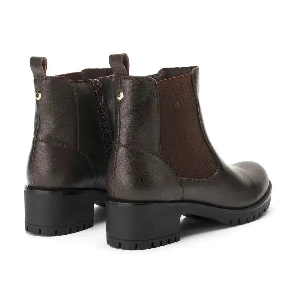 Ava Leather Regular Brown Boots - Lino Perros