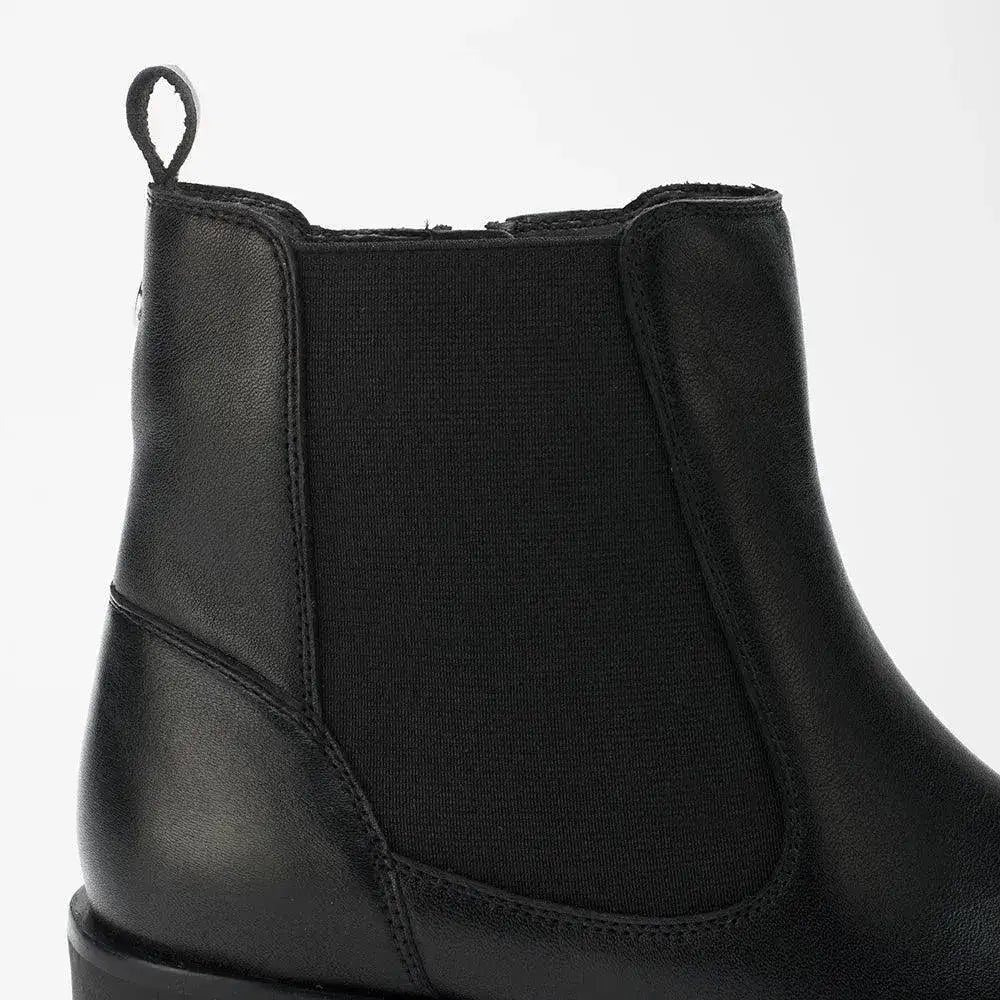 Ava Leather Regular Black Boots - Lino Perros