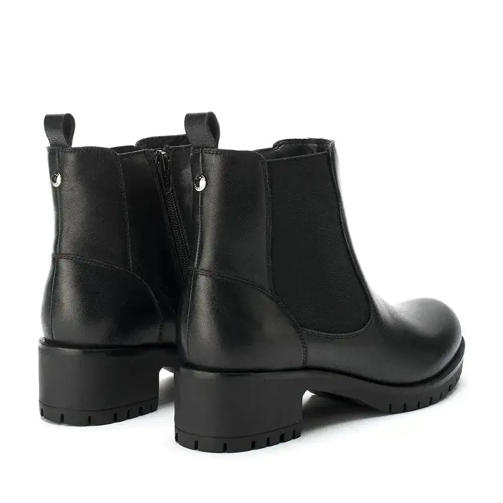 Ava Leather Regular Black Boots - Lino Perros