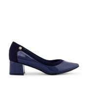 Ava Point Toe Blue Pumps
