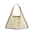 Avril Stylized Beige Hobo Tote - Lino Perros