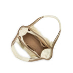 Avril Stylized Beige Hobo Tote - Lino Perros