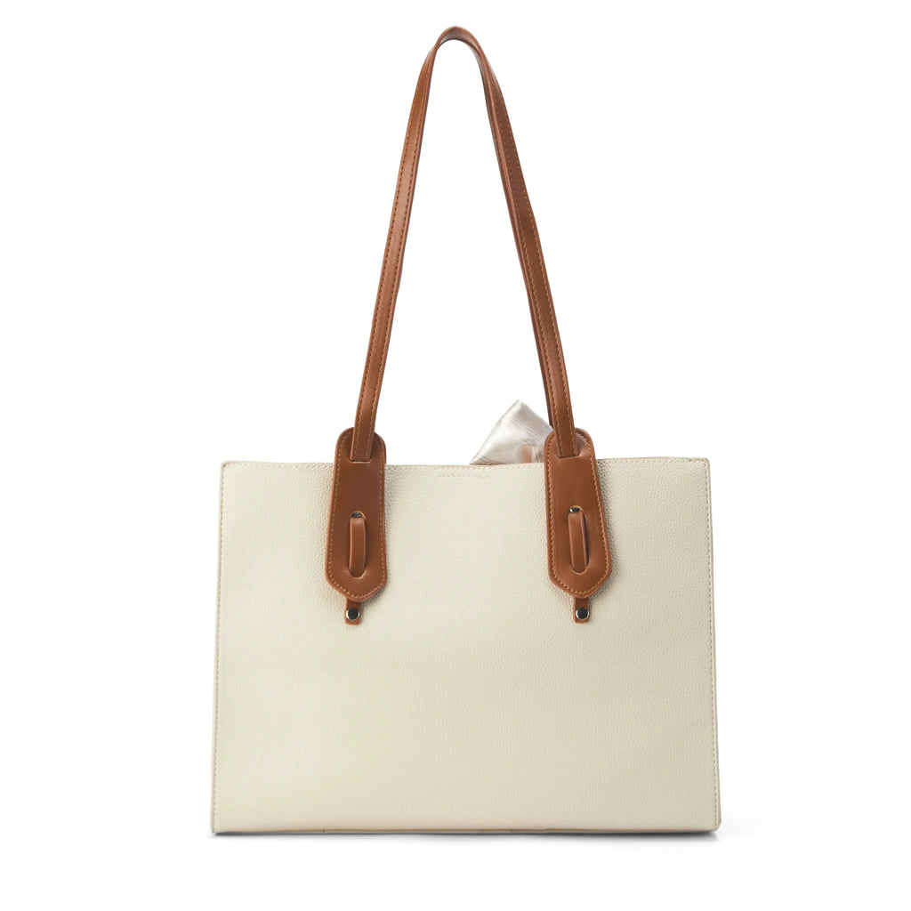 Avril Classic Off White Tote Bag - Lino Perros