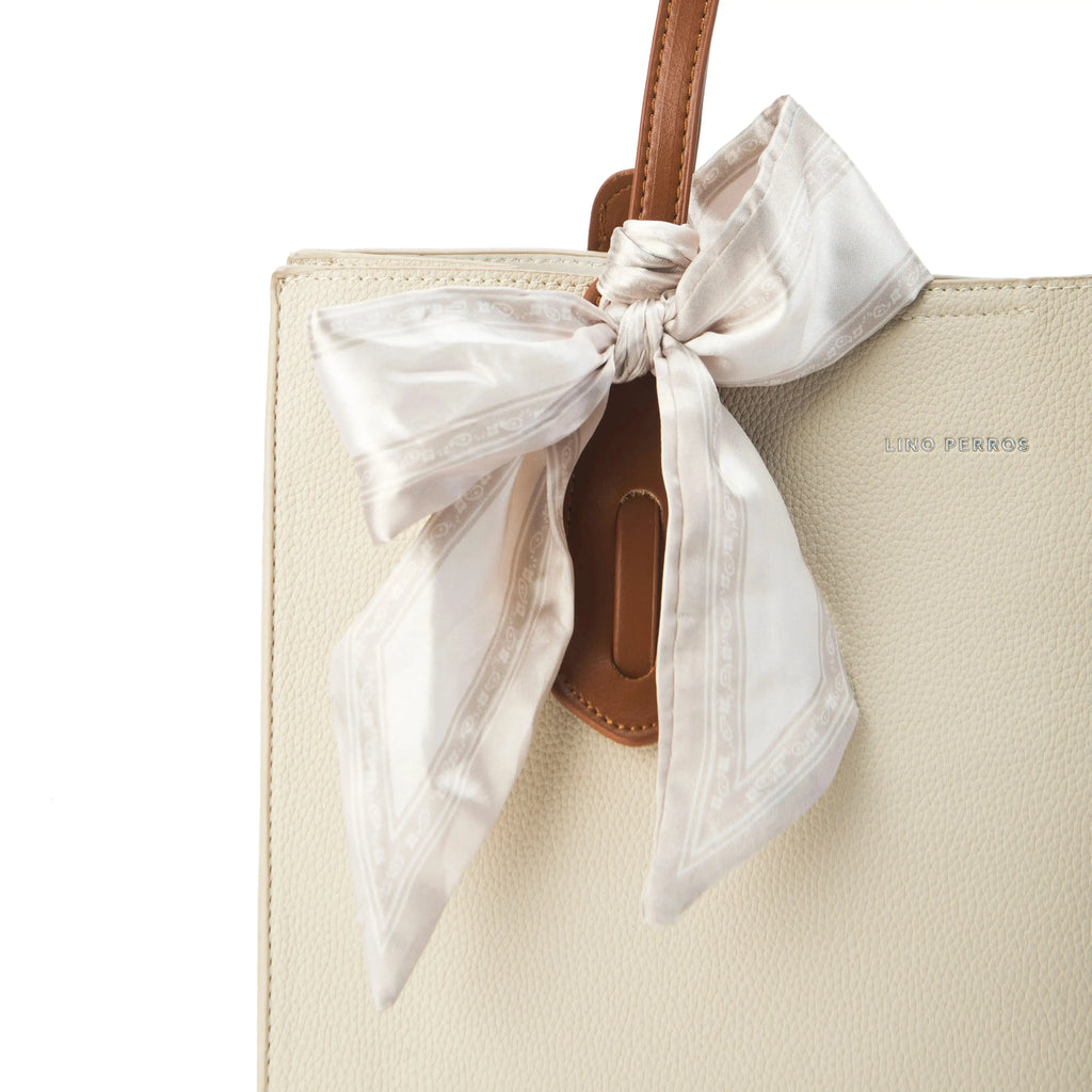 Avril Classic Off White Tote Bag - Lino Perros