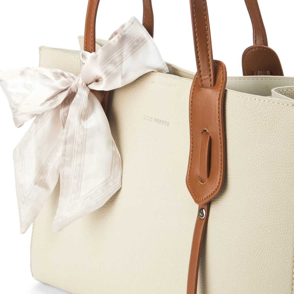 Avril Classic Off White Tote Bag - Lino Perros