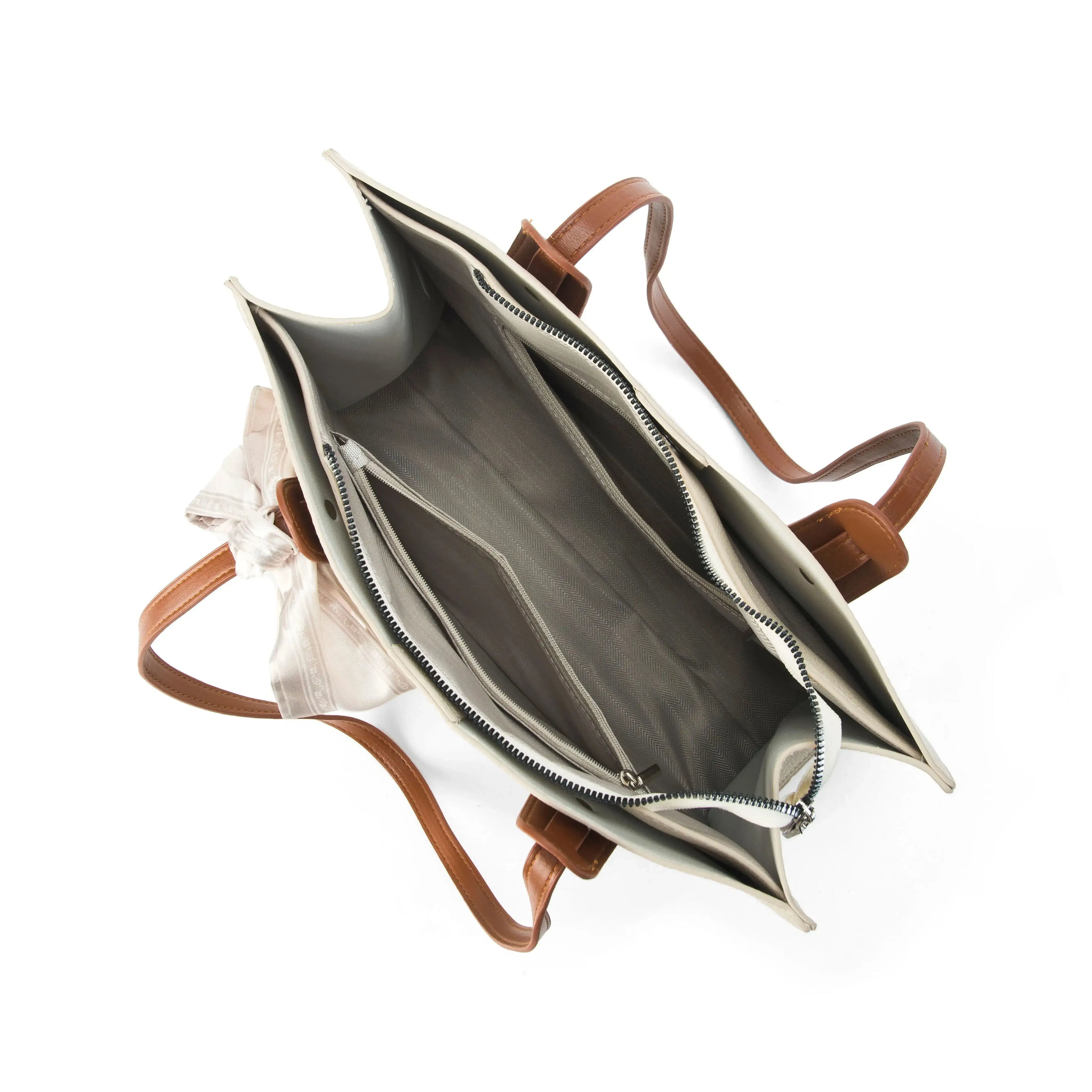 Avril Classic Off White Tote Bag - Lino Perros