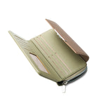 Avril Color-blocked Daily Green Wallet - Lino Perros