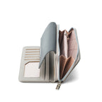 Avril Color-blocked Daily Grey Wallet - Lino Perros