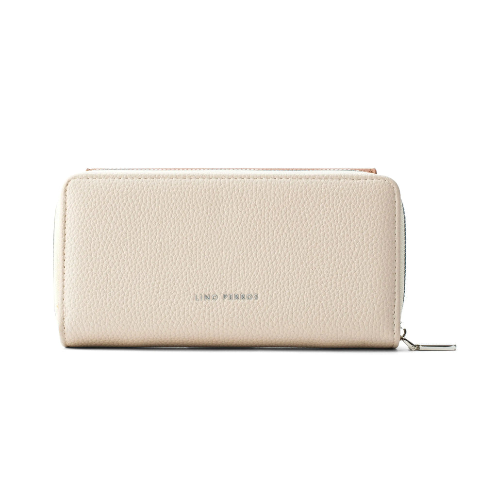 Avril Color-blocked Daily Tan Wallet - Lino Perros
