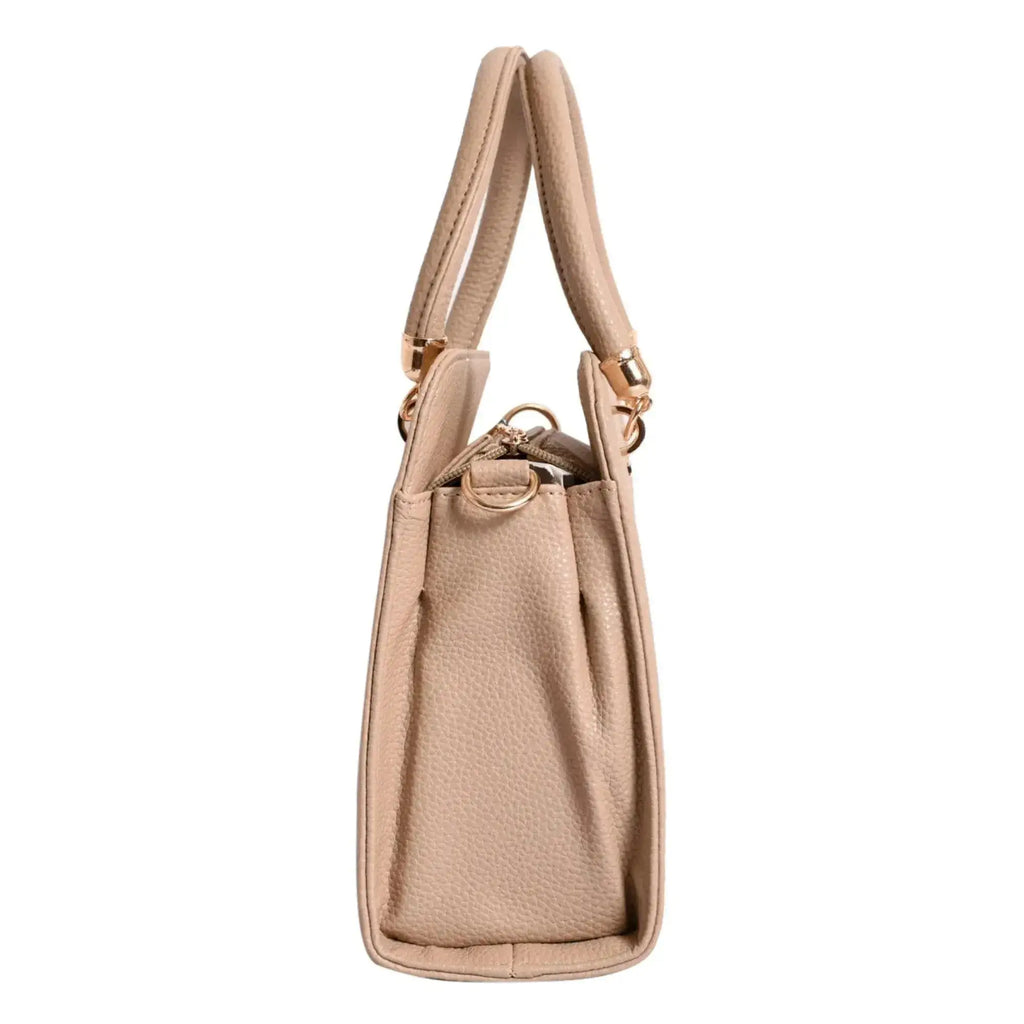 Avril Crush Beige Satchel Bag - Lino Perros