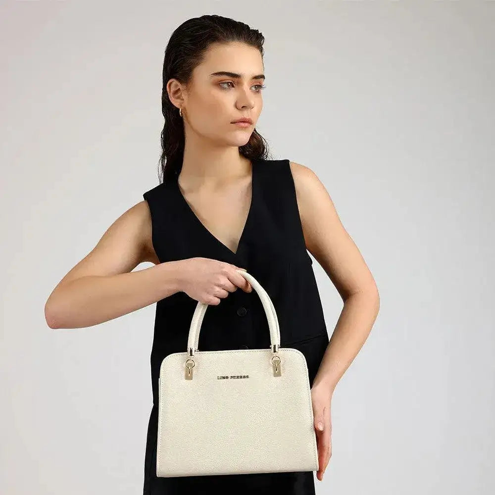 Avril Crush White Satchel Bag - Lino Perros