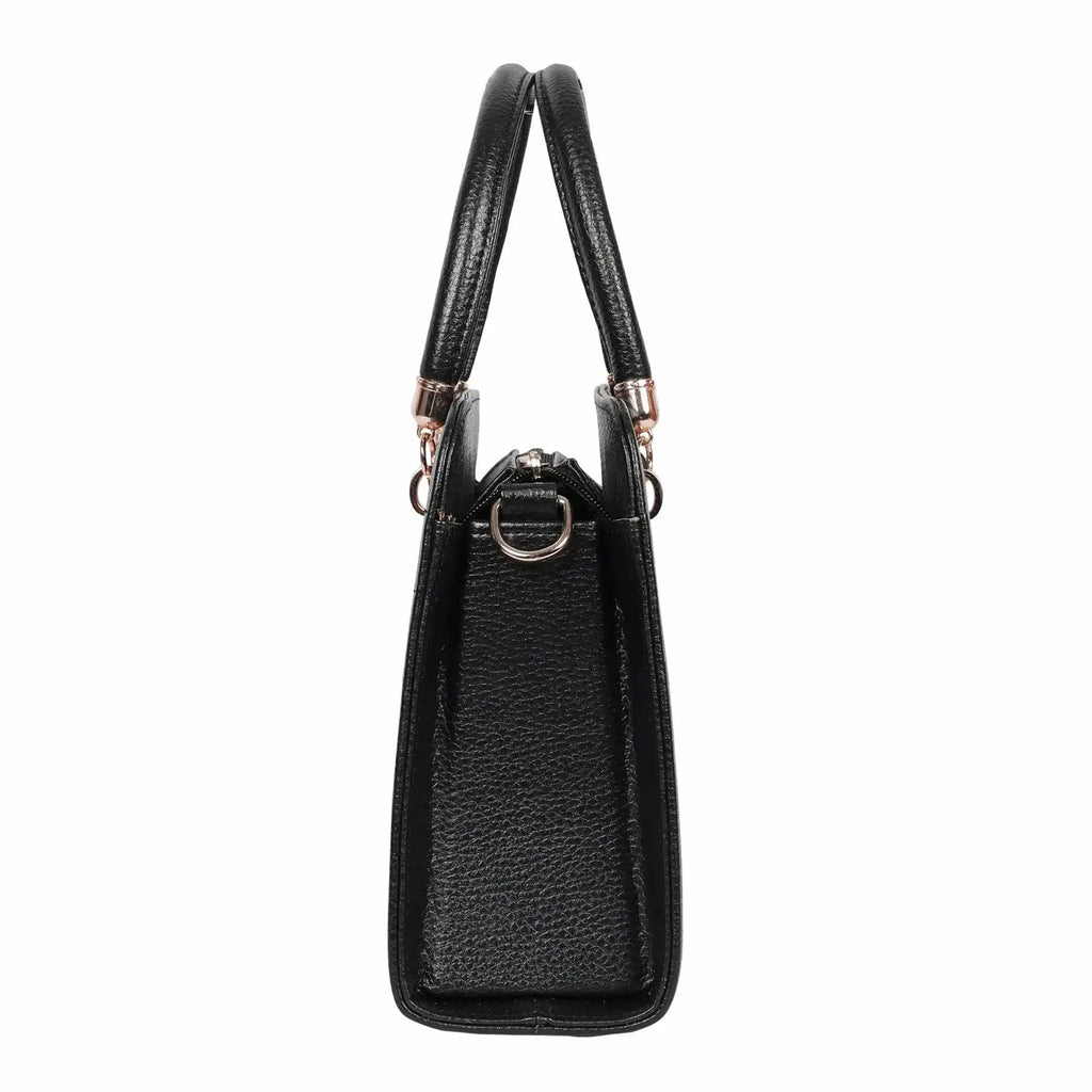 Avril Crush Black Satchel Bag - Lino Perros
