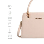 Avril Crush White Satchel Bag - Lino Perros