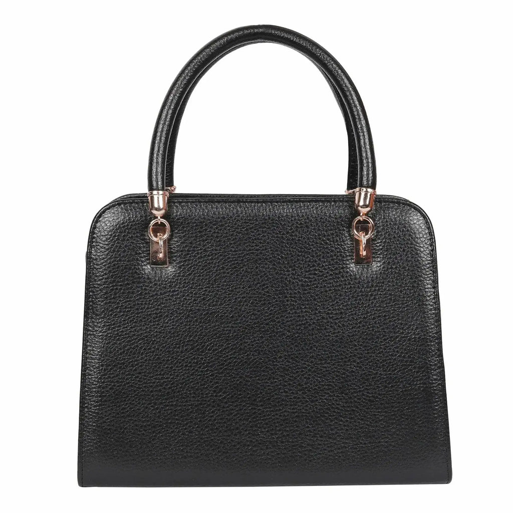 Avril Crush Black Satchel Bag - Lino Perros