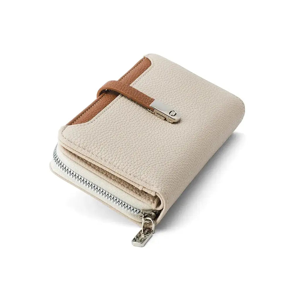 Avril Dual Tone Functional Off-white Wallet - Lino Perros