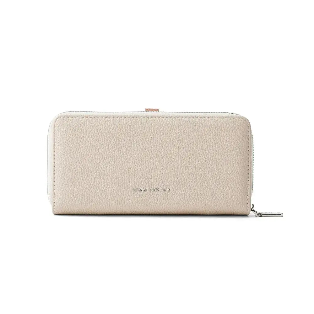 Avril Dual Tone Functional Off-white Wallet - Lino Perros