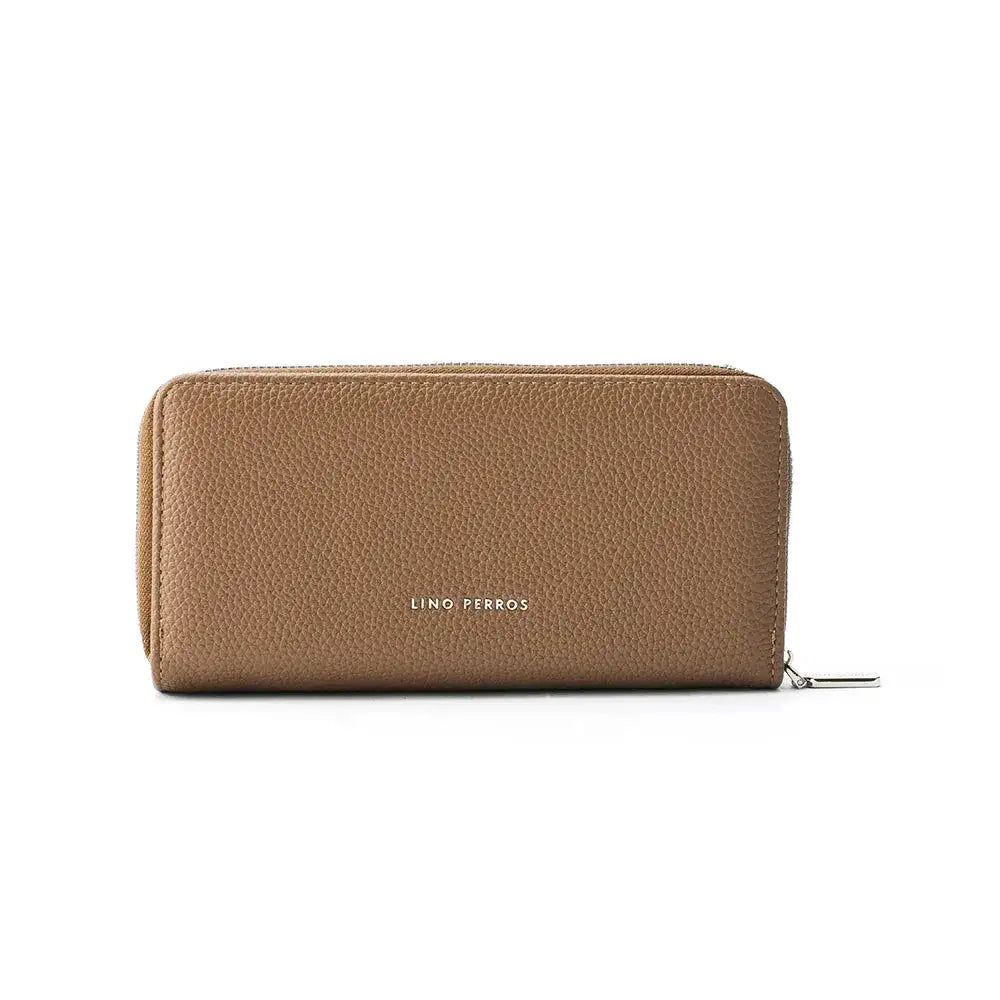 Avril Dual Tone Functional Brown Wallet - Lino Perros