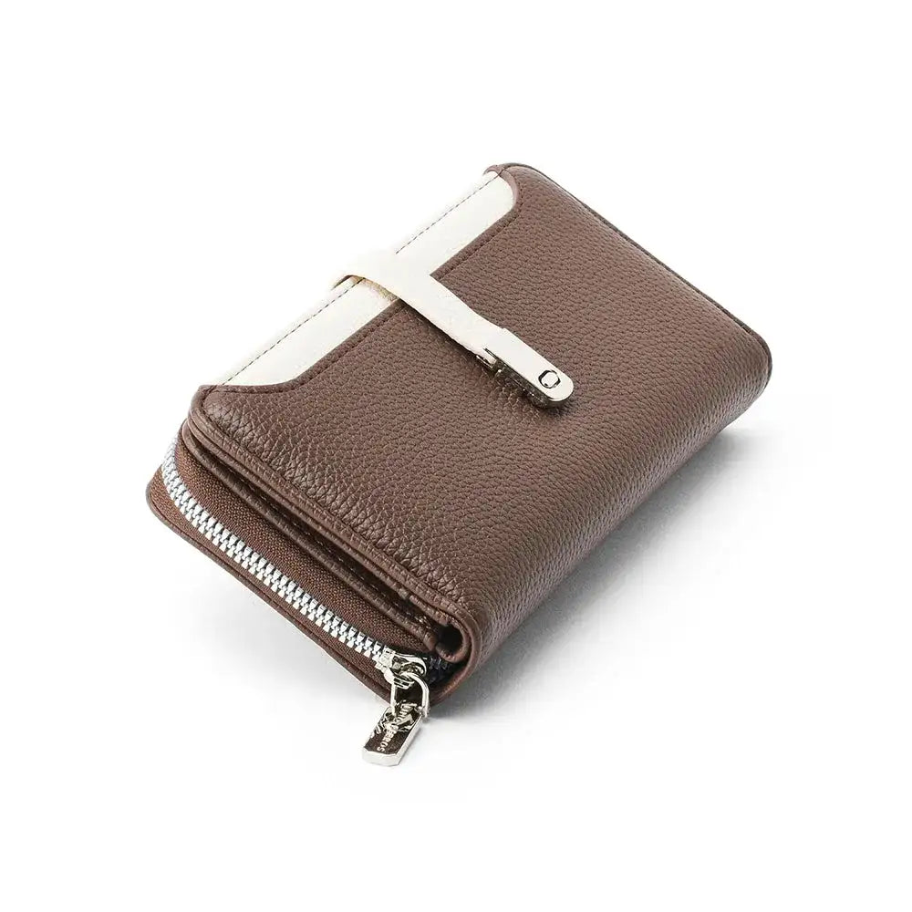 Avril Dual Tone Functional  Coffee Wallet - Lino Perros