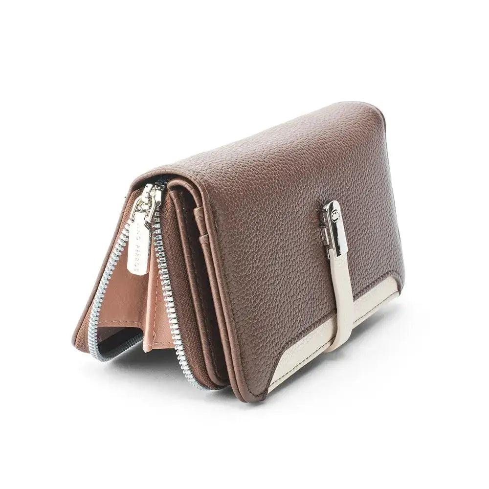 Avril Dual Tone Functional  Coffee Wallet - Lino Perros