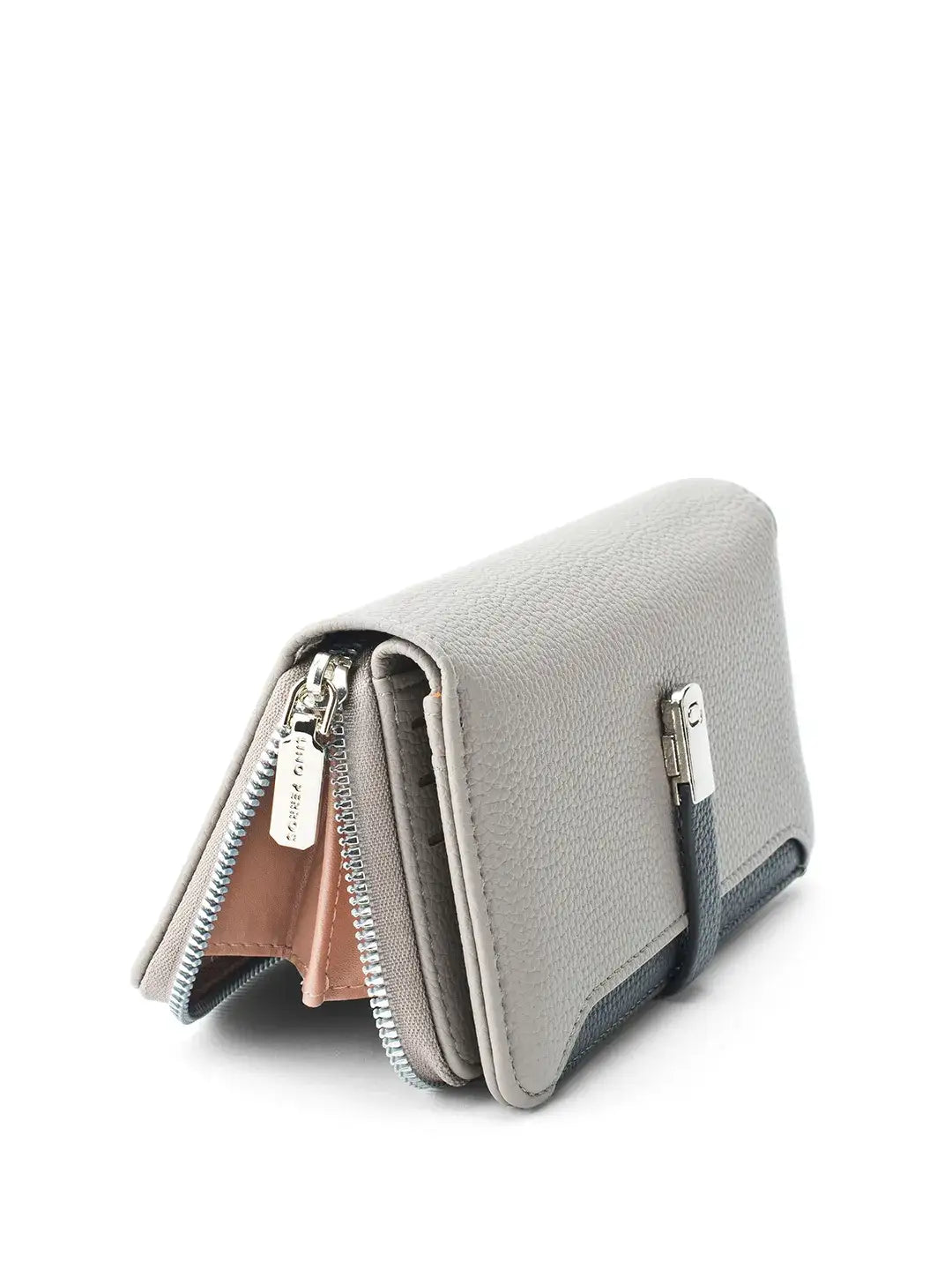 Avril Dual Tone Functional Grey Wallet - Lino Perros