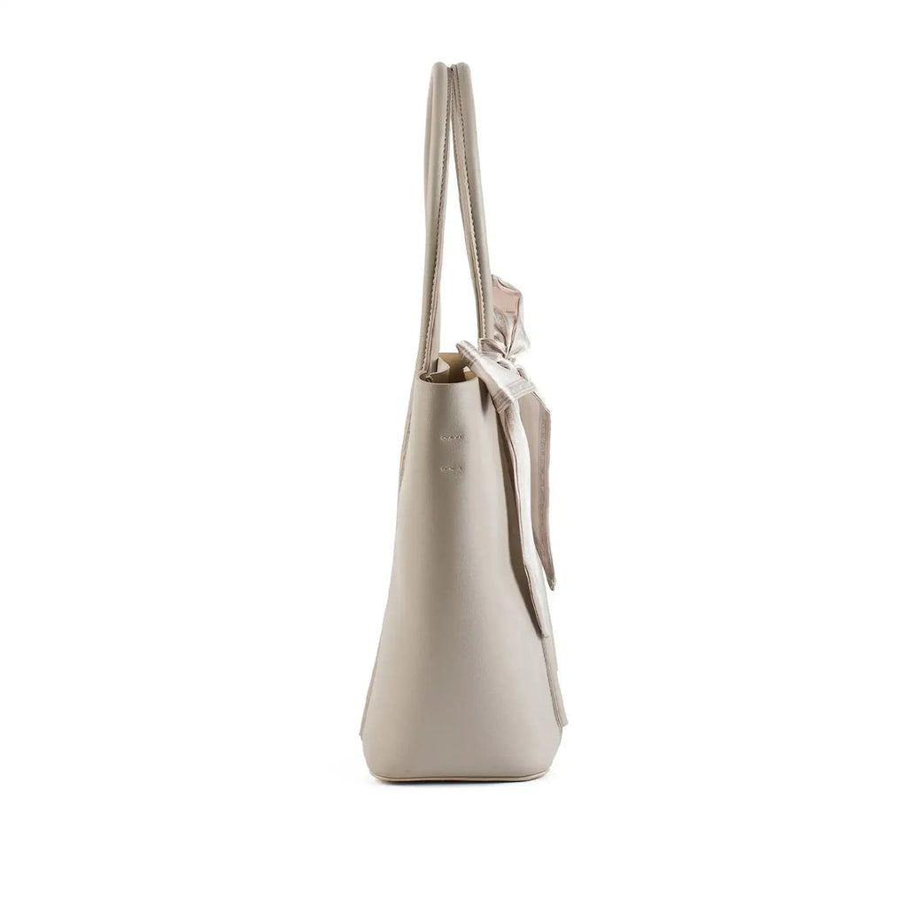 Avril Elevated Everyday Beige Tote bag - Lino Perros