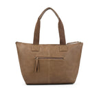 Avril Everyday Slouchy Brown Tote Bag - Lino Perros