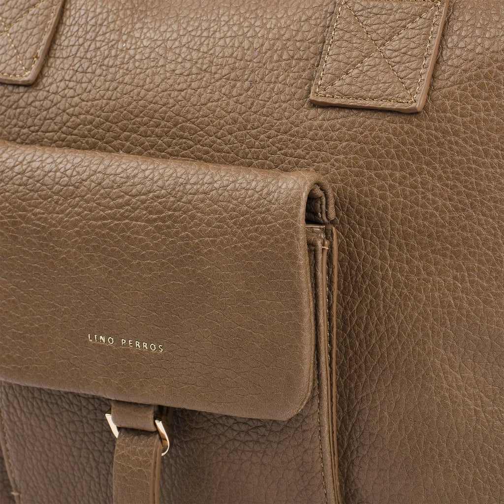 Avril Everyday Slouchy Brown Tote Bag - Lino Perros