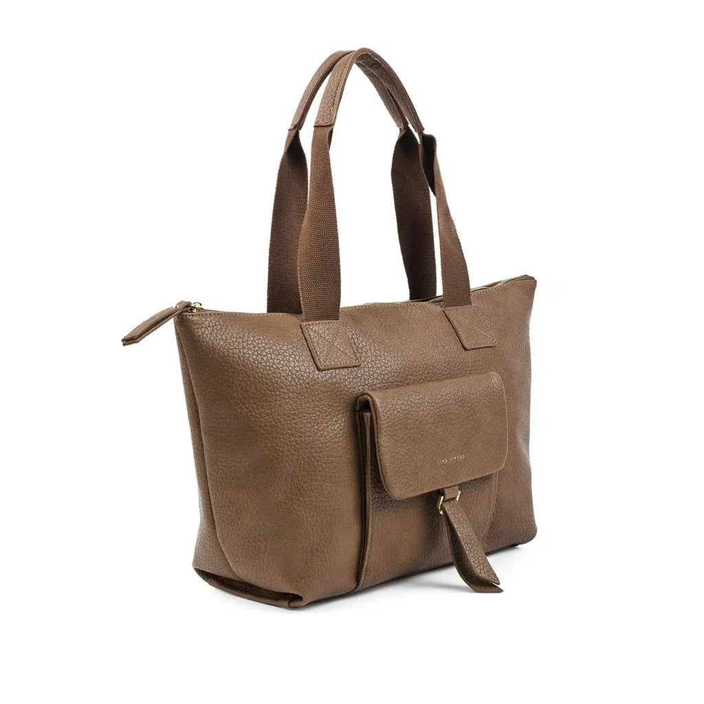 Avril Everyday Slouchy Brown Tote Bag - Lino Perros