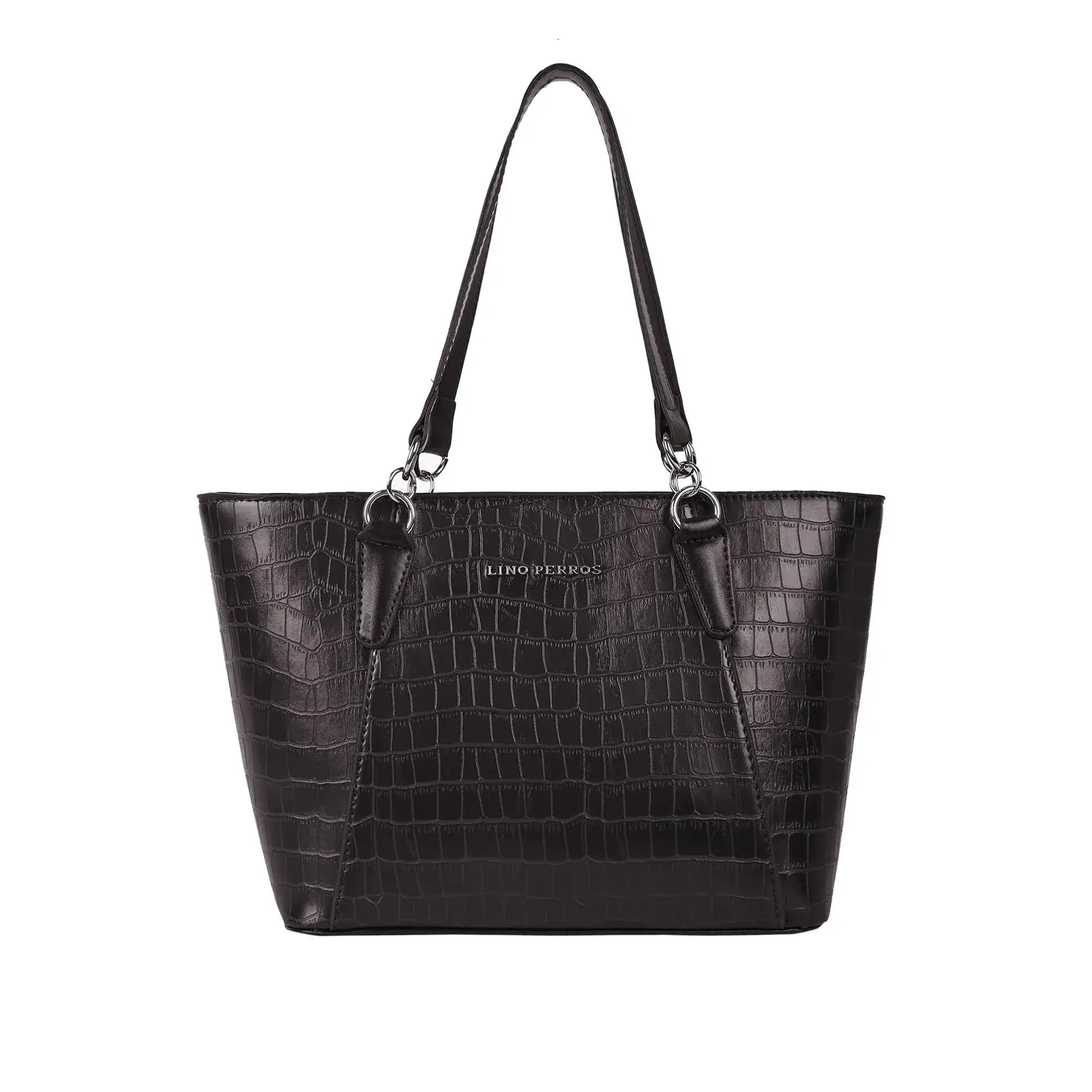 Avril Exquisite Brown Tote Bag - Lino Perros