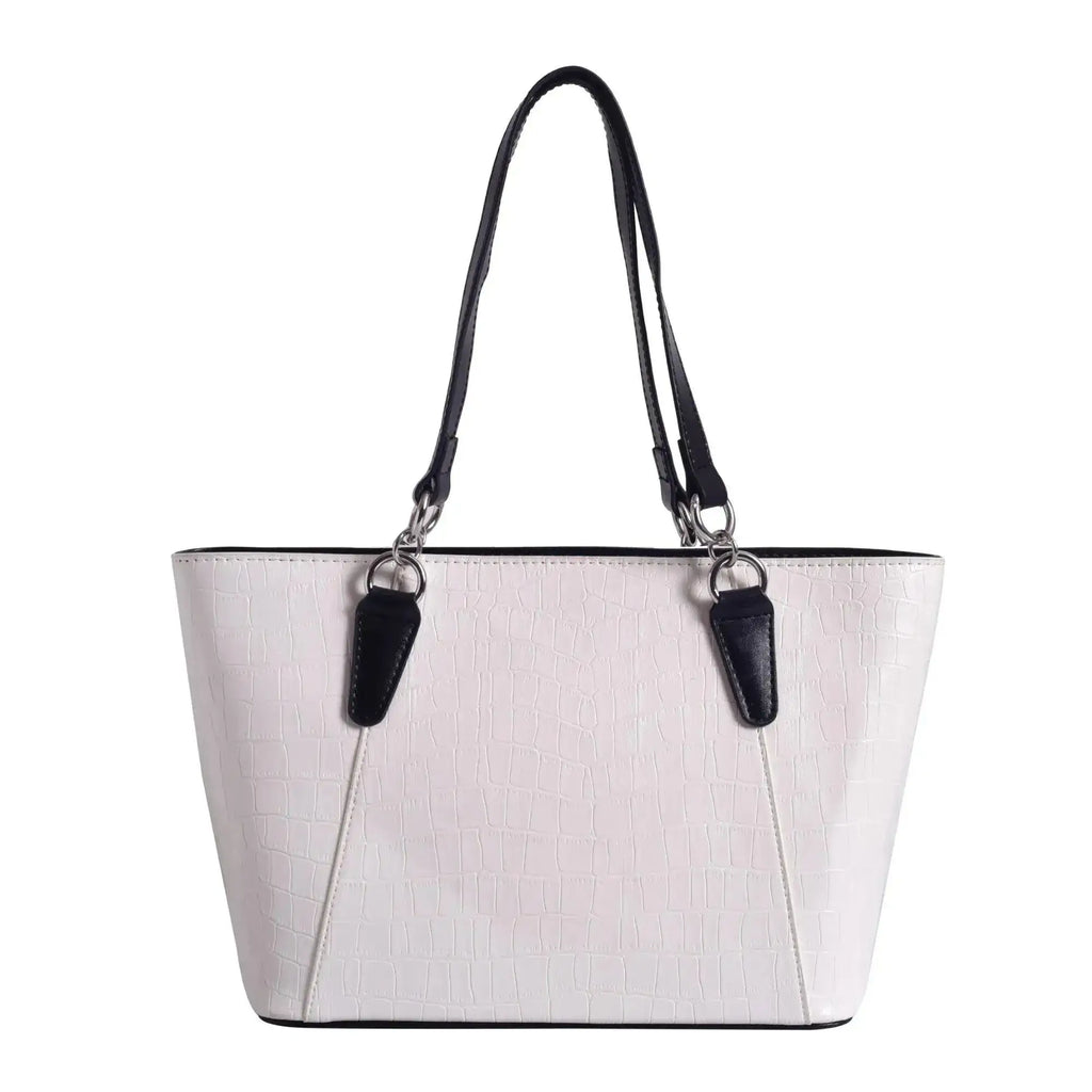 Avril Exquisite Off White Tote Bag - Lino Perros